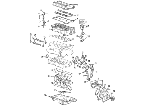 2009 Saturn Vue Gasket Kit,Cyl Head Diagram for 12625772