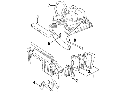 1993 GMC Typhoon Filters Diagram 1 - Thumbnail