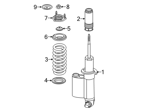 2019 Chevy Colorado Struts & Components - Front Diagram