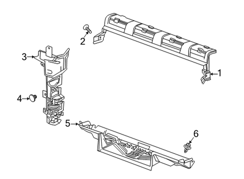 2023 GMC Sierra 2500 HD Splash Shields Diagram 2 - Thumbnail