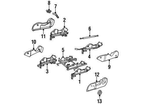 1998 Saturn SC2 Adjuster Diagram for 21300537