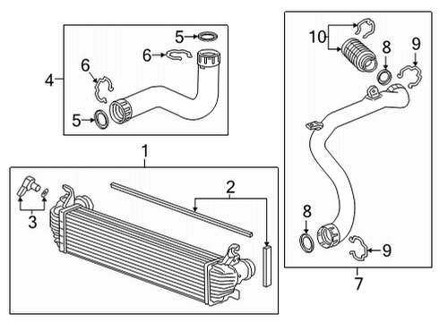 2022 Buick Envision TUBE ASM-CHRG AIR CLR INL AIR Diagram for 85564254