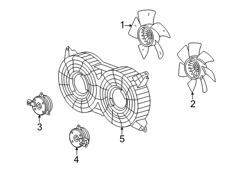 2006 Cadillac SRX A/C Condenser Fan Diagram