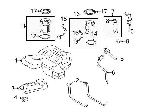 2013 Cadillac CTS Fuel Supply Diagram 1 - Thumbnail