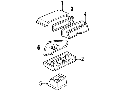 1985 Pontiac Grand Am High Mount Lamps Diagram