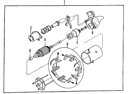 1990 Pontiac LeMans Pinion,Starter Drive(Bosch)(N00&L73) Diagram for 90273737