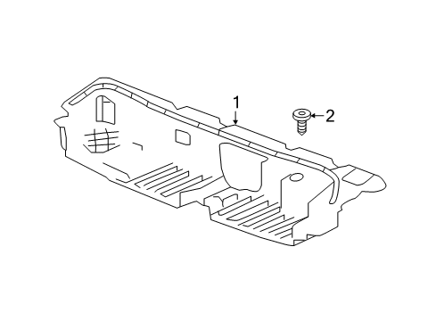 2022 GMC Acadia Splash Shields Diagram