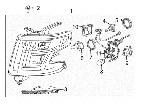 2017 Chevy Tahoe Headlamps, Electrical Diagram