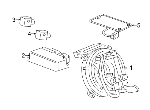 2020 Cadillac XT6 Airbag Assembly, Strg Whl *Black Diagram for 84903367