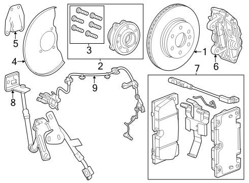 2023 Chevy Colorado Front Brakes Diagram 1 - Thumbnail