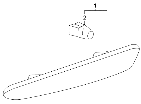 2008 Chevy Corvette Front Lamps - Side Marker Lamps Diagram