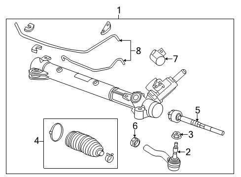 2012 Cadillac CTS P/S Pump & Hoses, Steering Gear & Linkage Diagram 6 - Thumbnail