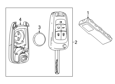 2016 Chevy Trax Keyless Entry Components Diagram