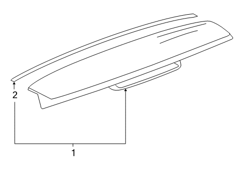 2008 GMC Yukon Rear Spoiler Diagram 1 - Thumbnail