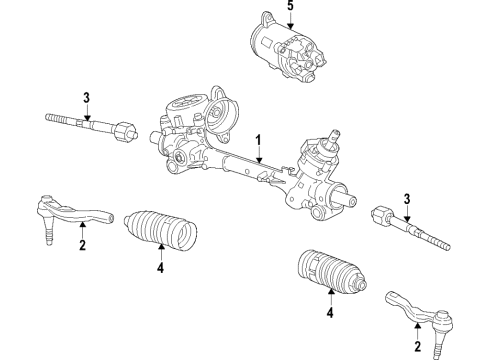 2016 Chevy Malibu Steering Column & Wheel, Steering Gear & Linkage Diagram