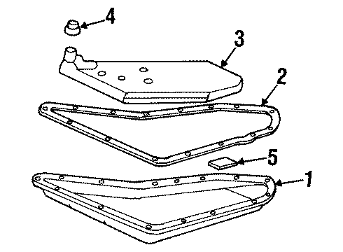 1994 Pontiac Grand Am Seal, Automatic Transmission Oil Filter Diagram for 8652898