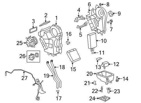 2022 Cadillac XT6 Hose Assembly, A/C Cmpr & Cndsr Diagram for 84790796