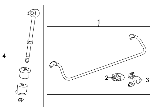 2017 Cadillac XTS Rear Suspension, Control Arm Diagram 2 - Thumbnail