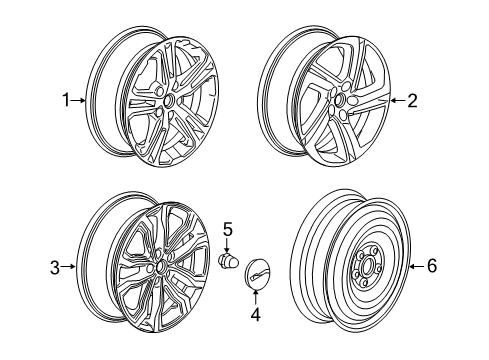 2021 GMC Terrain Wheels Diagram