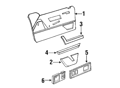 1996 Oldsmobile Cutlass Supreme A/RST ASM Diagram for 16671568