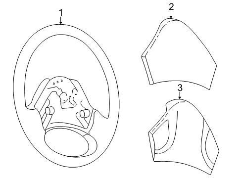 1994 GMC Sonoma Steering Column & Wheel, Shroud, Switches & Levers Diagram 8 - Thumbnail