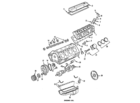 1986 GMC Caballero Engine Mounting Diagram 2 - Thumbnail