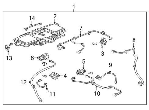 2017 Cadillac ATS Turbocharger, Engine Diagram 6 - Thumbnail