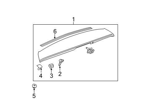 2012 Buick Enclave Rear Spoiler Diagram