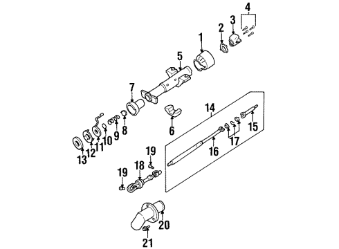 1995 Chevy Monte Carlo Steering Shaft & Internal Components Diagram 2 - Thumbnail