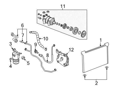 2012 GMC Sierra 1500 Air Conditioner Diagram 1 - Thumbnail