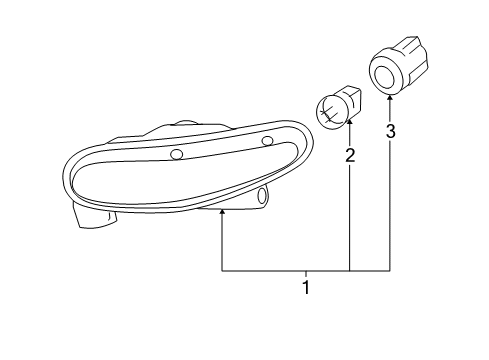 2005 Buick LaCrosse Park & Signal Lamps Diagram