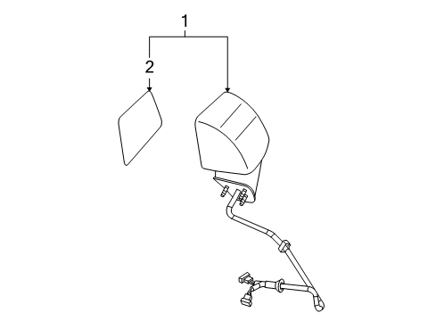 2004 Cadillac XLR Outside Mirrors Diagram