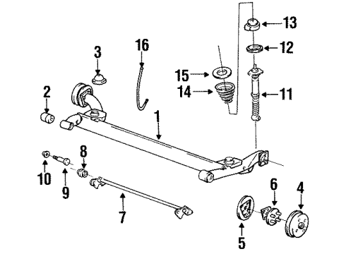 1994 Pontiac Grand Am Rear Suspension Diagram