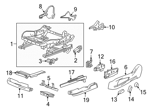 2019 Cadillac XT5 Power Seats Diagram 2 - Thumbnail