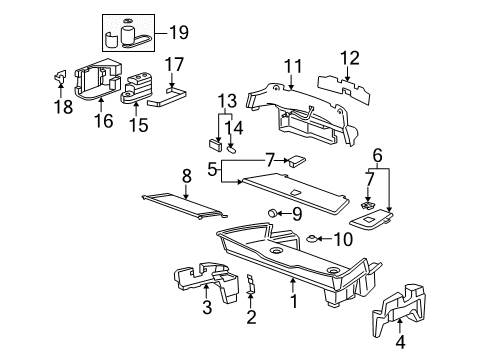 2009 Pontiac Solstice Interior Trim - Rear Body Diagram 3 - Thumbnail