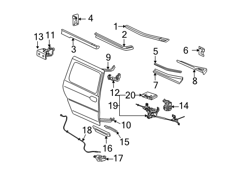 2007 Chevy Uplander Tracks & Components Diagram 1 - Thumbnail