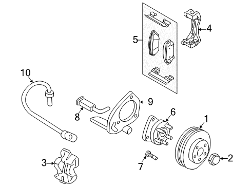 2007 Saturn Relay Front Brakes Diagram