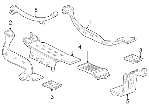 2023 GMC Sierra 1500 Ducts Diagram 4 - Thumbnail