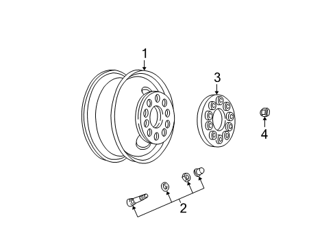 1998 GMC C1500 Wheels Diagram 3 - Thumbnail