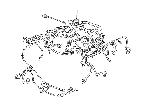 2014 Cadillac CTS Harness Assembly, Engine Wiring Diagram for 22968174