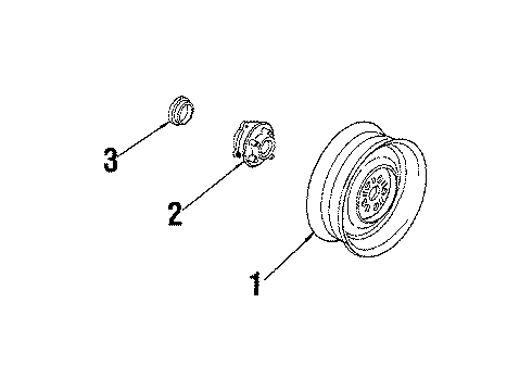 1984 Chevy Cavalier Front Wheel Bearing (W/Bearing) Diagram for 7470015