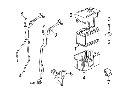 2009 Saturn Vue Battery Diagram 1 - Thumbnail