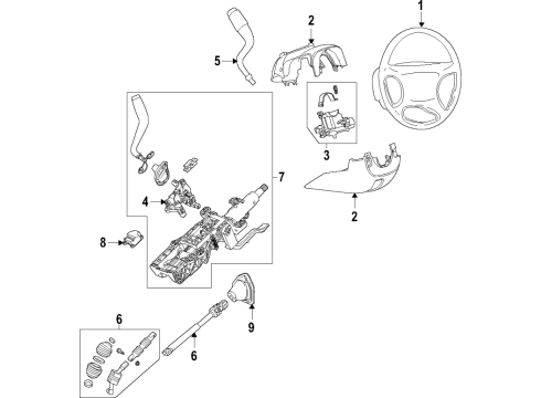 2019 GMC Sierra 1500 Cover Assembly, I/P Strg Col Lwr Tr *Vy Dk Atmos Diagram for 84570783