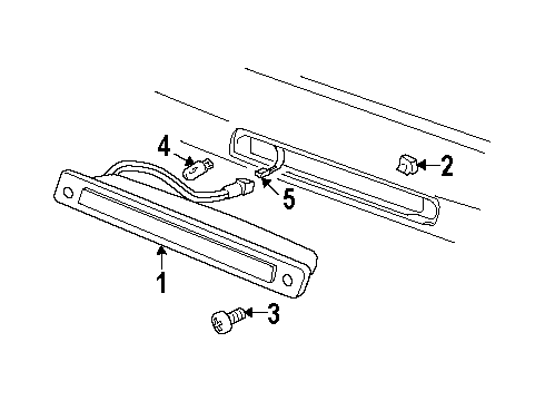 2004 Oldsmobile Silhouette High Mount Lamps Diagram