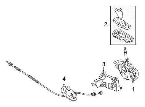 2018 Chevy Cruze Gear Shift Control - AT Diagram