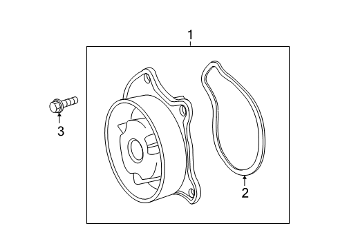 2009 Pontiac Vibe Cooling System, Radiator, Water Pump, Cooling Fan Diagram 1 - Thumbnail