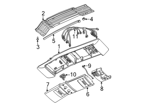 1992 GMC Safari Overhead Console Diagram