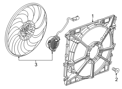 2015 GMC Canyon Cooling System, Radiator, Water Pump, Cooling Fan Diagram 3 - Thumbnail