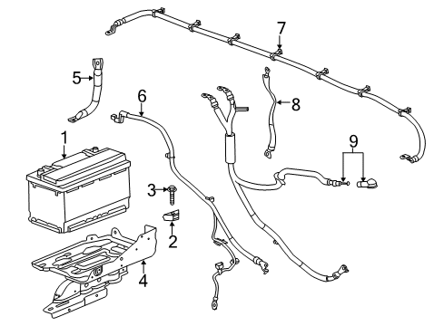 2015 Chevy Silverado 2500 HD Harness Assembly, Generator Battery Control Wiring Diagram for 23459028