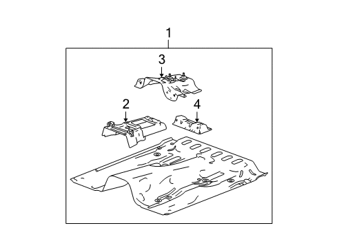 2011 Chevy Colorado Panel Asm,Floor (03) Diagram for 88980550